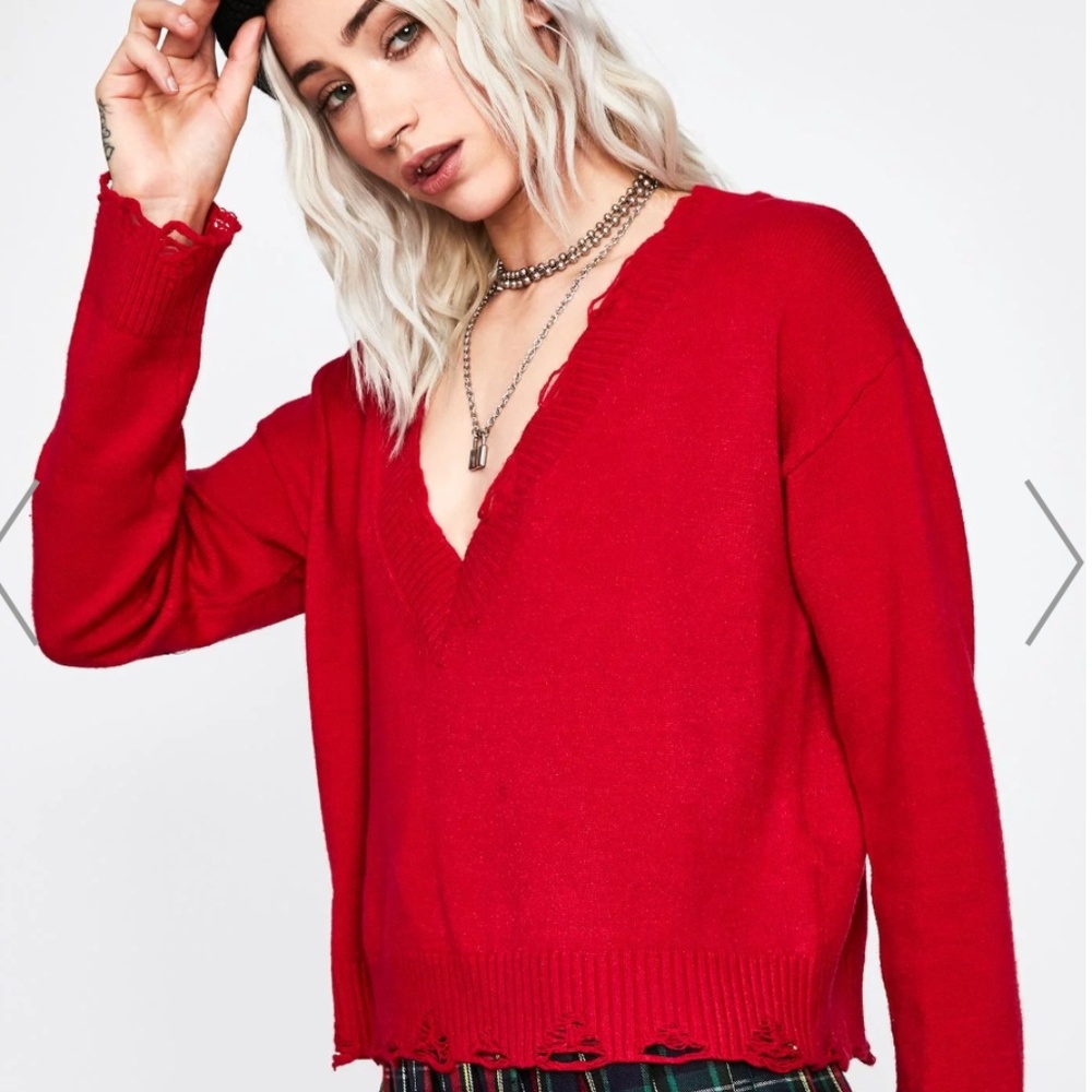 LIT UNFINISHED BUSINESS KNIT SWEATER